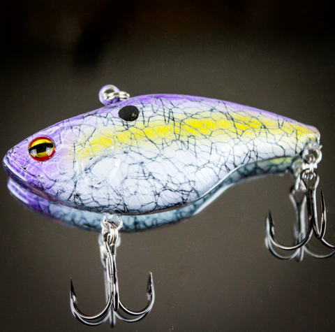 Purple Crackle Shad Lipless Crankbait