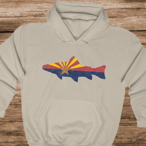 Arizona State Flag Fishing Hoodie